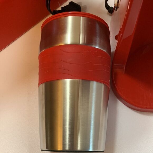 Cooks essentials single serve coffee pot and travel mug - Picture 5 of 9